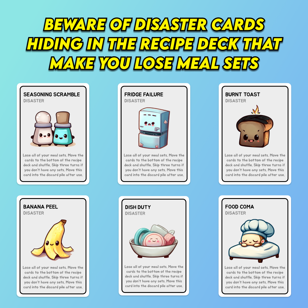 Three Meals A Day (3 Game Units + Sticker Sheet + Enamel Pin) 15% OFF