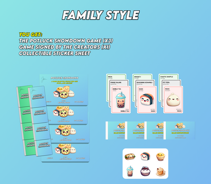 Family Style (4 Game Units + Sticker Sheet) 20% OFF